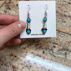 Sterling silver and turquoise earrings